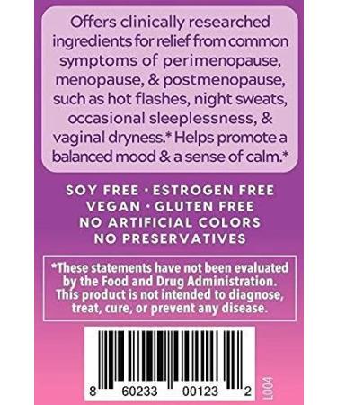 HealthyUp Botanical Menopause Relief Supplements for Women - Night Sweats & Hot Flash Relief, Better Sleep - Clinically Researched Ingredients - 60 Veg Capsules - Estrogen & Soy Free - Buy Online on GoSupps.com