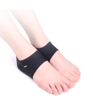 Adawd Unisex Moisturizing heel socks-toe-free spa socks with gel food-ventilated unisex-toes-open foot care for dry skin for cracked dry foot care protection