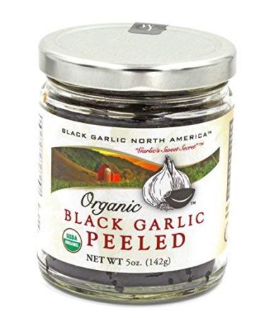 Peeled Black Garlic "Organic American" Aged and Fermented 120 Days