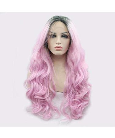 BGHJUE Pink Full Lace Wig - Realistic Hairline Long Curly Wave Hair for Women - International Shipping - Buy Online on GoSupps.com