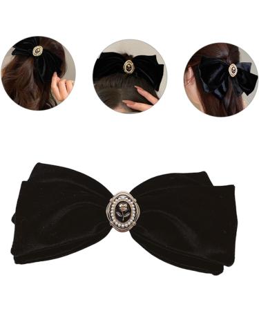 FRCOLOR Bowknot Pearl Hair Pearl Hair Barrettes Hairpins Hair for Women Hair Accessories for Women Barrettes for Women Hair Decoration Hair Pin Hair Clip Miss Cloth Big Hairpin The Flowers - Buy Online on GoSupps.com