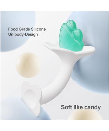 Freezable Silicone Teething Toys for Babies - Set of 2 | Soothes Sore Gums, Chew Toy With Hanging Hole | Dilovely Lollipop - Buy Online on GoSupps.com
