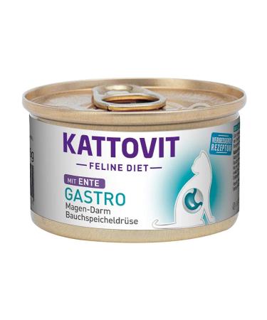 Kattovit Feline Diet Gastro Duck 85 g - 12 pieces - Buy Online on GoSupps.com