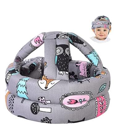 Baby Head Protector for Crawling Infant Safety Helmet & Walking Baby Helmet for Age 6-36 Months Grey Forest(1pc)