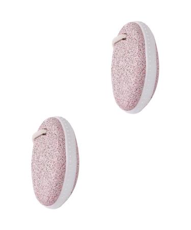 FOMIYES 2 Pi ces Callosit s Enlevant La Pierre Filtre De Baignoire Laveur De Pieds Cr pine De Baignoire Lime Pied Pierre De Soin Des Pieds Tremplin Croustillant Rose