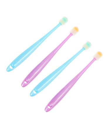 Minkissy 4 piece toothbrush baby toothbrush 6 12 months milk toothed tooth flap clean toothbrushes for babies toothbrush for oral care toddler silicone so soft