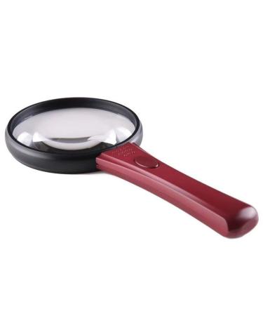 HD Jewelers Glass Double Lens 4X 12X Magnification The Best Gift for The Elderly LED Handheld Illumination Magnifier for Inspection Coins Stamps Needlework Made in China