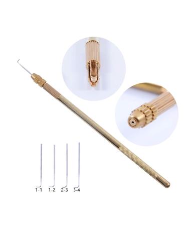 YANTAISIYU Ventilating Needles Set with Brass Holder for Lace Wig - 4 Pieces - Buy Online on GoSupps.com