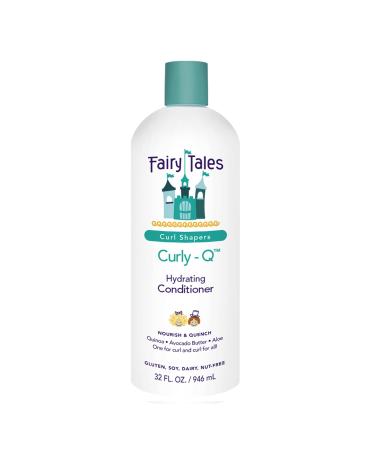 Fairy Tales Curly Q Kids Conditioner - Hydrating for Curly and Multi-Cultural Hair Types Paraben-Free Sulfate-Free Gluten-Free Nut-Free - 32 oz