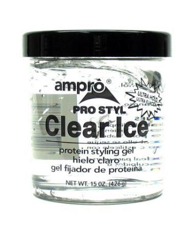 Ampro Pro Styl Clear Ice Protein Styling Gel  Ultra Hold  15 oz by Ampro