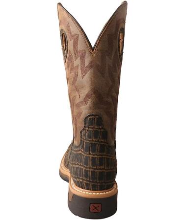 Twisted X Men's Alloy Toe Lite Western Boots - 9 Wide Caiman Print & Bomber - Buy Online on GoSupps.com