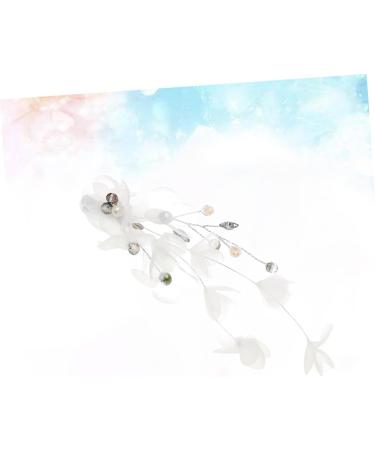 minkissy Comb hairstyles Women headpiece bridal hair comb handmade pearl hair comb DIY bridal headdress headwear rhinestone headpiece issue card girl child white Wedding - Buy Online on GoSupps.com