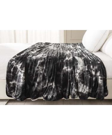 Guohaoi Cooling Blanket (90"x90"Queen Size) for Hot Sleepers and Night Sweats Decortive Tie Dye Arc-Chill Q-Max 0.5Cool Fiber Ultra Cold Breathable Comfortable Keep Cool Hypo-Allergenic All-Season Black Watercolor 90" 90"