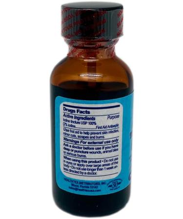 Dr Sana Iodine Tincture. First Aid Antiseptic. Prevents Infection in Minor Scrapes Cuts Bruises and Burns. 1 fl.oz. Pack of 2 - Buy Online on GoSupps.com