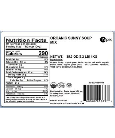 Yupik Organic Sunny Soup Mix - Non-GMO, Vegan, 35.2 Oz - Buy Online on GoSupps.com