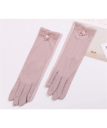 Summer Women's Driving and Cycling Gloves | Sunshade Ice Silk Lace Gloves - 31*17cm - Buy Online on GoSupps.com