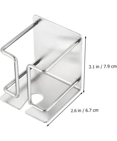 Beaupretty Stainless Steel Razor Wall Holder - Durable Electric Shaver & Toothpaste Organizer - 2-Pack Inox Wall Bracket - Buy Online on GoSupps.com