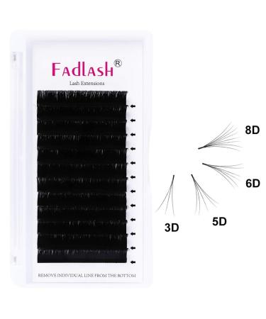 Self-Fan Eyelash Extensions 0.07 C Curl 8mm - Easy Volume Lashes for Stunning Eyes | International Shipping Available - Buy Online on GoSupps.com