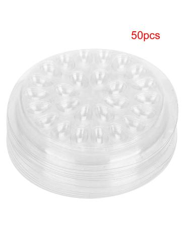 50 Parts Set Plastic Flower Shape Adhesive Holder for Eyelash Extensions | Makeup Tools with 27 Wells - Ideal for False Eyelashes - Buy Online on GoSupps.com