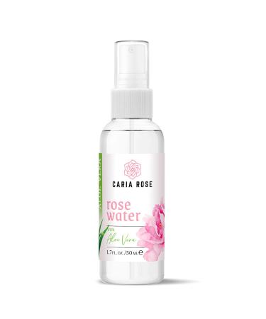 Rosewater Hydrating Spray with Aloe Vera | Rose Water Facial Toner with Aloe Vera (1.7 oz (Travel Size)) 1.7 Ounce (Travel Size)