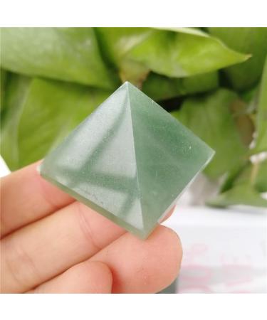 30-35mm Natural Green Quartz Crystal Pyramid Stones Reiki Gifts