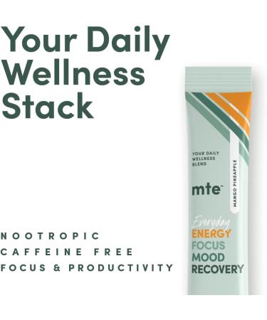 MTE Wellness Powder | Boost Focus Productivity & Energy Naturally | Caffeine-Free No Sugar Adaptogens & Nootropics for Brain & Body Support - Buy Online on GoSupps.com