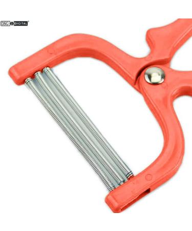 Handheld Facial Hair Removal Roller - Spring Plastic Epilator Tool for Face Care - 3 Spring Threading Stick Applicator Spatula - Safe and Effective Hair Removal (Red) - Buy Online on GoSupps.com