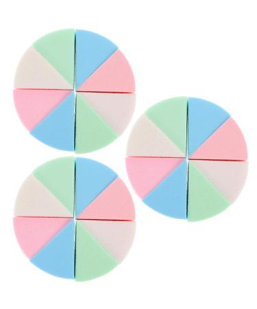 FRCOLOR 3 Sets Triangular Sponge Puff Baking Powder Makeup Beauty Sponges for Makeup Face Sponges for Cleansing Hair Clips for Makeup Girls Makeup Headband Finger Wedges Miss Emulsion Mix