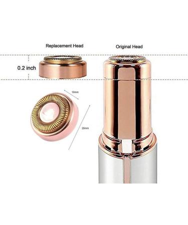 4Pcs Facial Hair Remover Replacement Heads - Painless Epilator Blades for Women - Gold Rose - Includes Cleaning Brush - Buy Online on GoSupps.com