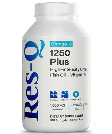 Res-Q 1250+ Omega-3 & Vitamin D3 Fish Oil Capsules
