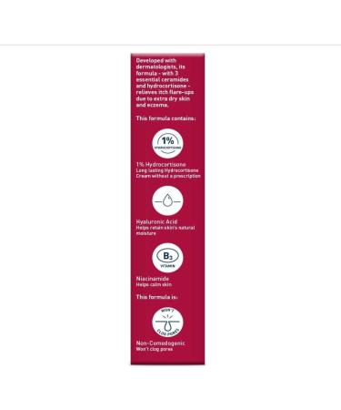 CeraVe Hydrocortisone Cream 1% - 1 oz | Eczema Treatment & Itch Relief | Fragrance-Free - Buy Online on GoSupps.com