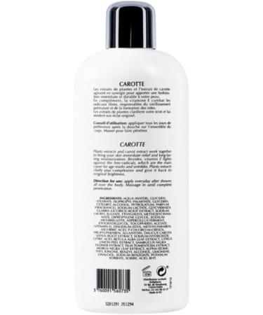 Kajal Pr. Francoise Bedon Carrot Milk Moisturising and Nourishing Lotion that Leaves Your Skin Soft Supple and Nourished - 16.9 Oz - Buy Online on GoSupps.com