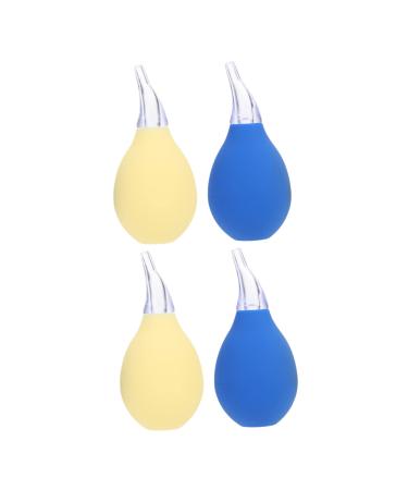 Healeved 4pcs Nasal Aspirator Nose Sucker Straw Cleaner Nose Aspirator for Babies Bulb Syringe Sucker Nasal Aspirator for Baby Nose Sucker for Baby Nasal Mucus Cleaner Manual Nose Sucker