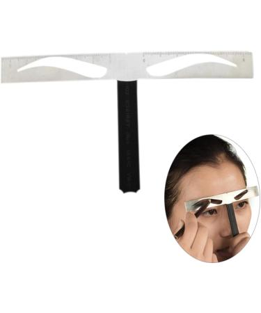 Beavorty Eyebrow Shapes Stencil 2 Pcs Eyebrow Stencil Eyebrow Balance Ruler Brow Stencils Stainless Steel Triangular Ruler - Buy Online on GoSupps.com