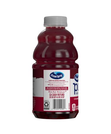 Ocean Spray 100% Pure Cranberry Juice 32oz - Pack of 8 | Fresh and Natural - Buy Online on GoSupps.com