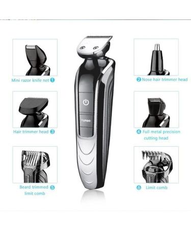 5 in 1 Professional Rechargeable Barber Scissors & Hair Clippers for Men - Cordless Adjustable Clipper & Shaver - US Plug - Buy Online on GoSupps.com