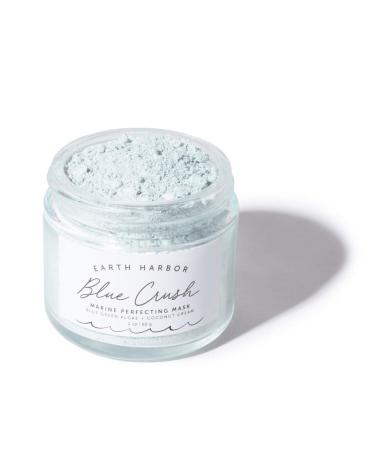 Earth Harbor BLUE CRUSH Marine Perfecting Mask - Natural & Nontoxic Algae Exfoliant | Nourishing Coconut Cream & Indigo | 2 oz - Shop Internationally - Buy Online on GoSupps.com