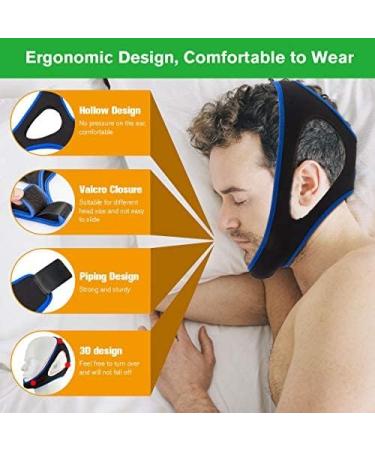 Adjustable Upgraded Anti Snoring Chin Strap for Men and Women - Effective Stop Snoring Aid for Better Sleep - Buy Online on GoSupps.com