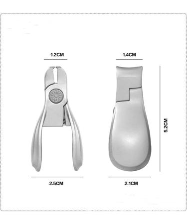 UNbit Nail Clipper Stainless Steel Mini Nail Clipper Foldable Fingernail Cutter Wide Jaw Opening Manicure Tool Anti-Splash Nail Clipper - Buy Online on GoSupps.com