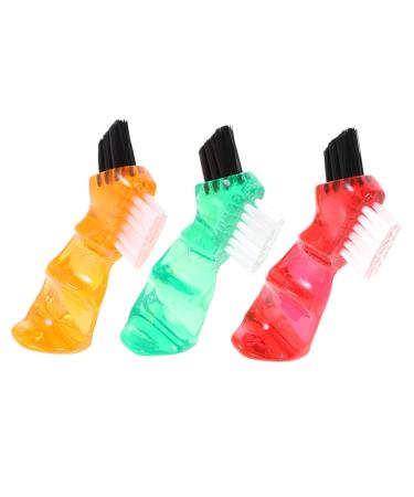 Hapinary 3st toothbrush stops soft prosthesis brush hygiene prosthesis cleaner cleaning brush mini Small brush refill detergent travel dentures plastic pp