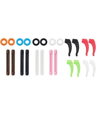 Silicone Eyeglass Temples & Ear Hooks - 12 Pairs Eyeglass Holders for Secure Fit | International Shipping Available - Buy Online on GoSupps.com