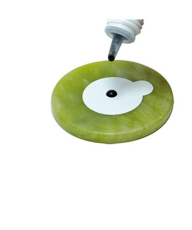 5pcs Professional Eyelash Extension Adhesive Glue Pallet - Round Stone Base Pad Tray Holder for Makeup & Cosmetic Tools - Buy Online on GoSupps.com