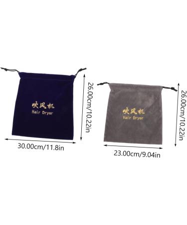 Healeved 4 Pcs Storage Bag Multifunctional Bag Travel Jewelry Bag Hair Dryer Organizer Bag Flocking Cloth - Buy Online on GoSupps.com
