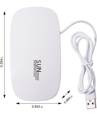 Uv Nail Lamp Mini 6W Uv Lamps Led Nail Lamp Gel Nail Lamp Usb Plug Quick Drying and Convenient Carrying.(White) - Buy Online on GoSupps.com