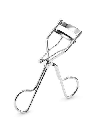 Eyelash Curler Rubber Pads Stainless Steel Eye Lash Curl Tool Applicator For Easy Lash Makeup (Rose Gold)