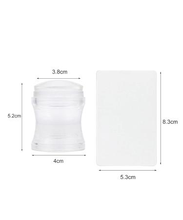 Buy Nail Sealing Scraper Set - Removable Transparent Silicone Nail Stamper for DIY Nail Art & Easy Cleaning - Buy Online on GoSupps.com