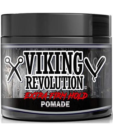 Extreme Hold Pomade for Men  Style & Finish Your Hair - Extra Firm,Strong Hold & High Shine for Mens Styling Support - Water Based Male Grooming Product is Easy to Wash Out, 4oz 4 Ounce (Pack of 1)