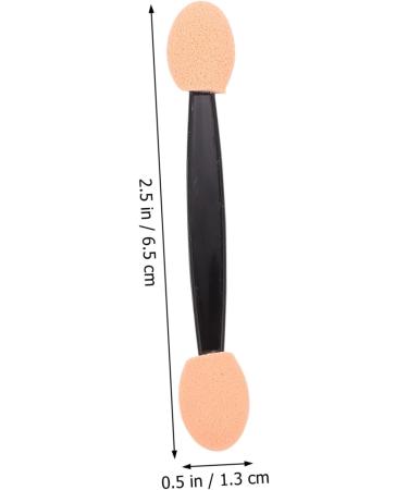 WOFASHPURET 100pcs Double Ended Eyeshadow Brush Makeup Sponge Mini Makeup Eye Makeup Applicator Eye Shadow Oval 6.5x1.3cm Black - Buy Online on GoSupps.com