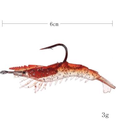 Mahnoor 3 St ck 6 cm/3 g K renstische Fischk der - Soft Lure f r Nachtangeln mit Natur-Fischregelung & Rotem Licht - Buy Online on GoSupps.com