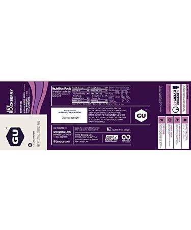 GU ENERGY Roctane Ultra Endurance Energy Gel Strawberry Kiwi 24-Count & Original Sports Nutrition Energy Gel Jet Blackberry 24-Count - Buy Online on GoSupps.com